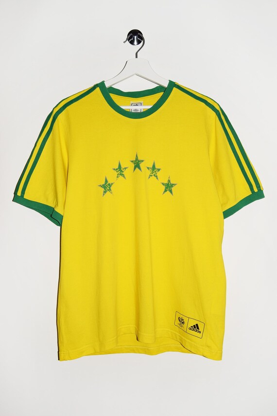 Adidas Fifa World Cup Germany T-shirt - Brazil Football Tee - Official Tournament Merchandise