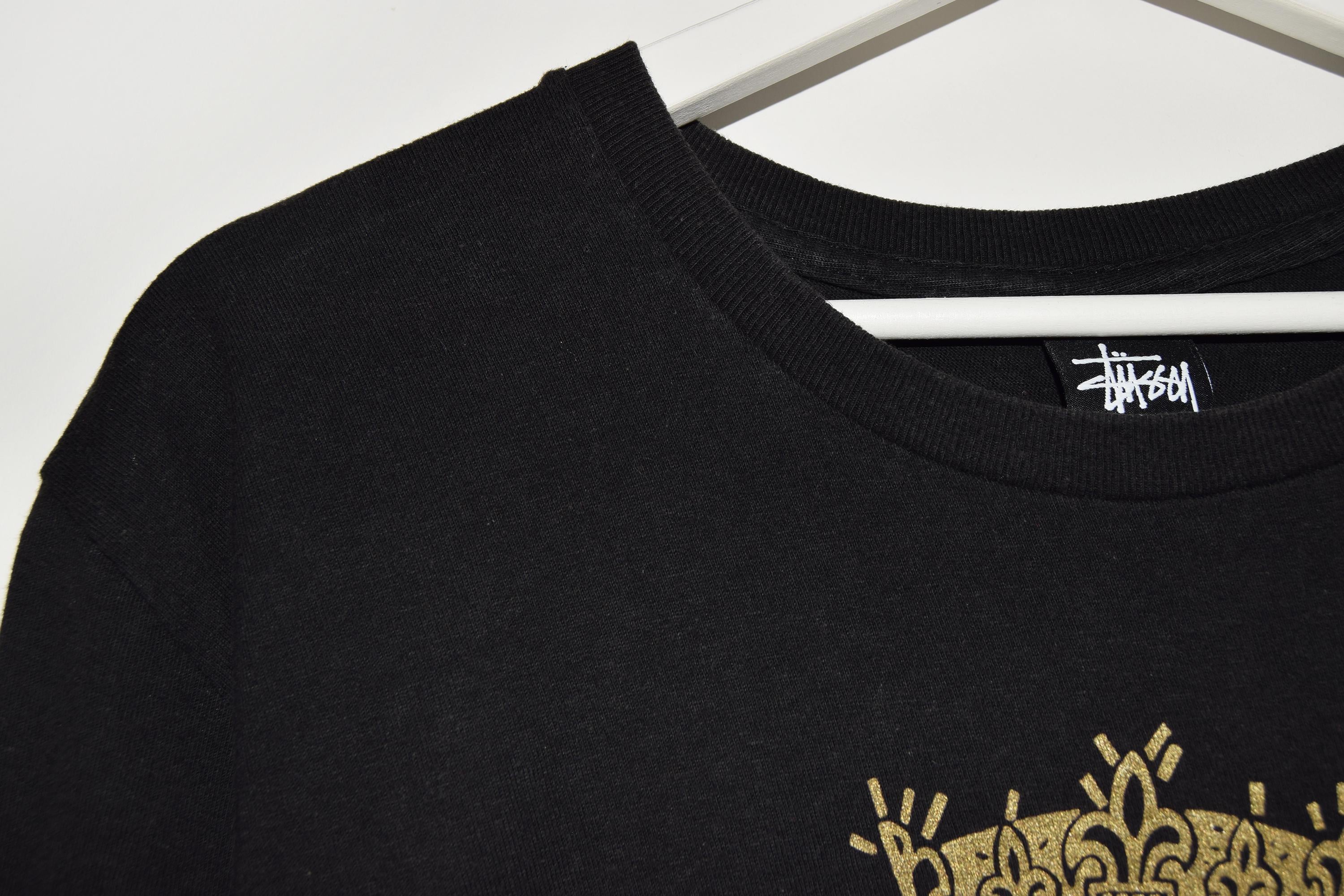 Vintage Stussy International T-shirt - 00s Crown Print, Men's M