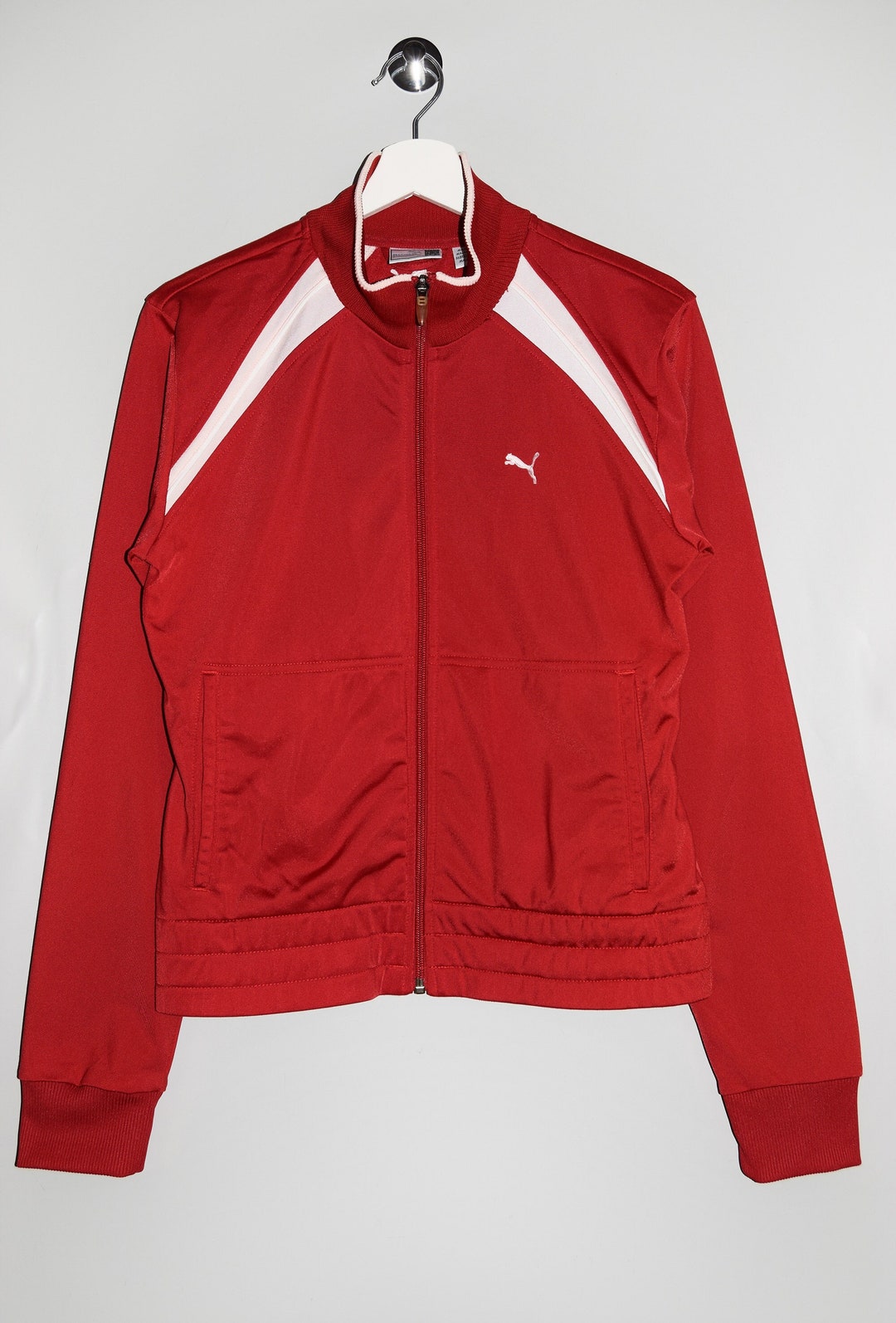 プーマ トラックジャケット レッド スポーツジャケット フルジップ