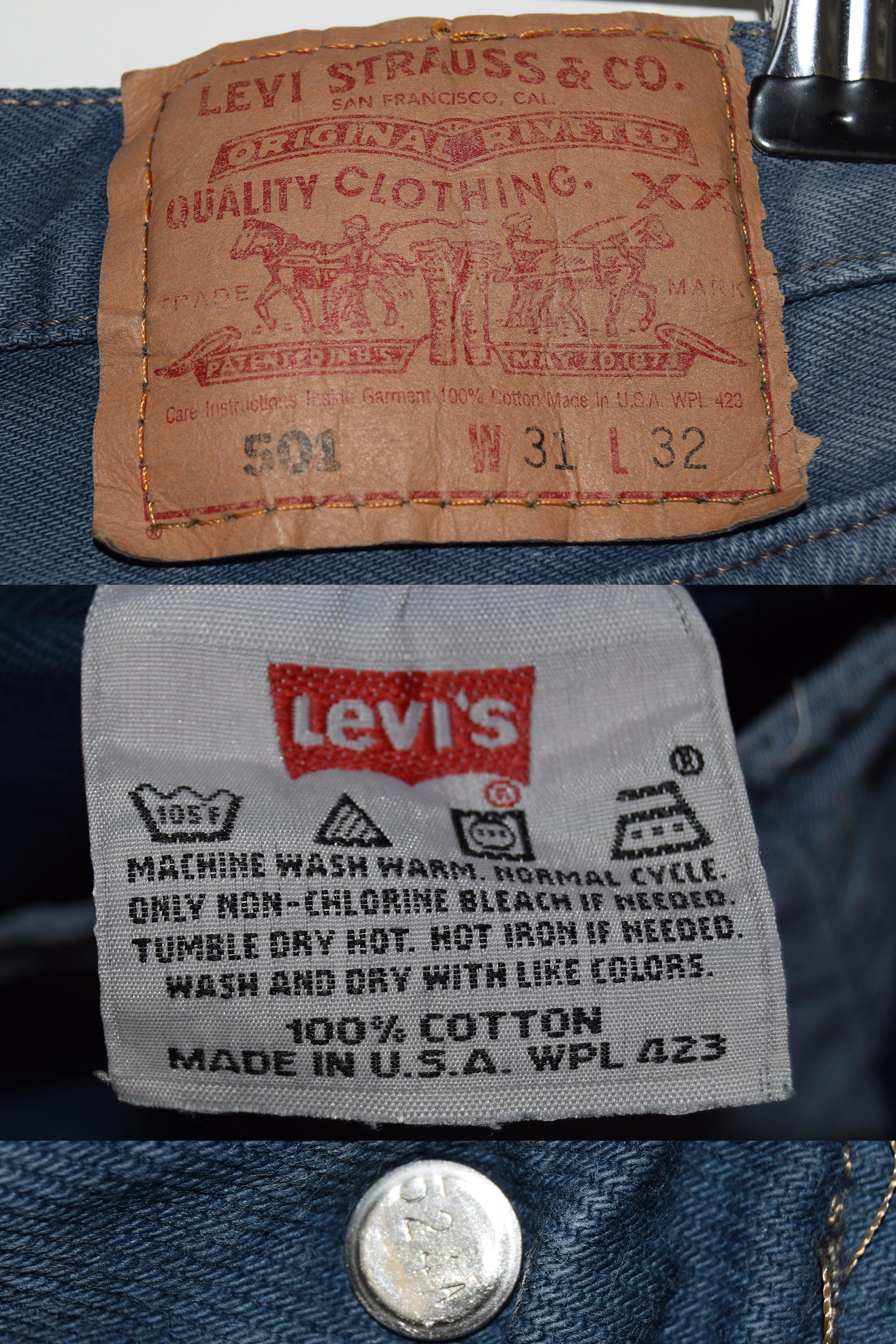 Vintage Levi's 501 Jeans | Made in USA Denim - Etsy