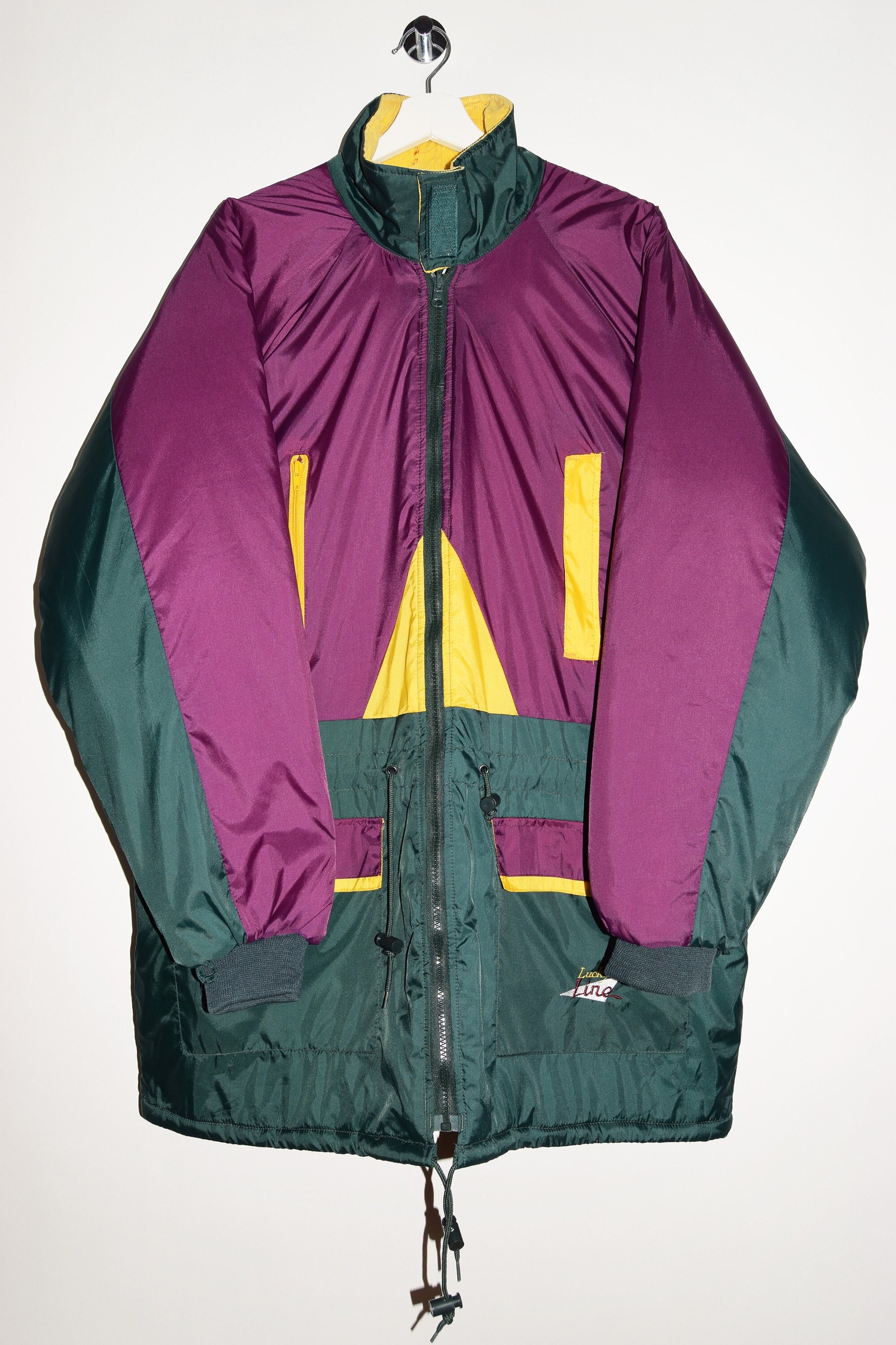 Vintage 90's Lucky Line Lined Windbreaker- Lightweight Jacket - Etsy
