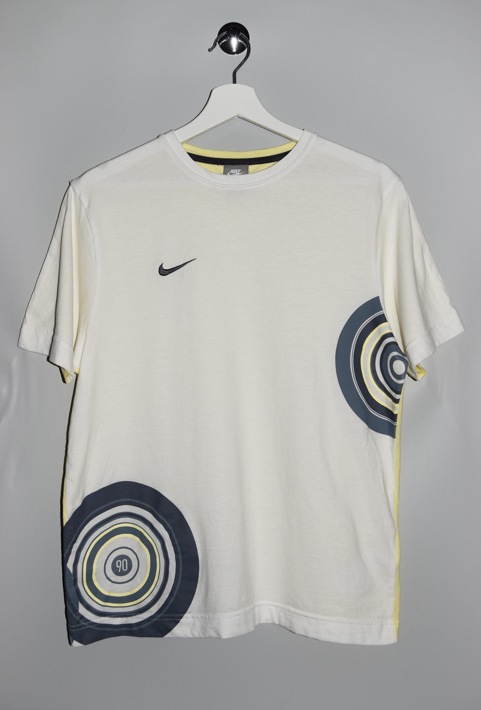 Vintage 00's Nike Crewneck T-shirt White Yellow Swoosh 90 - Etsy Canada