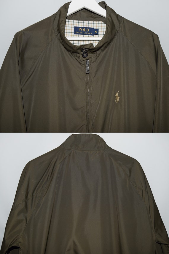 Polo Ralph Lauren Light Jacket Olive Green Retro … - image 3