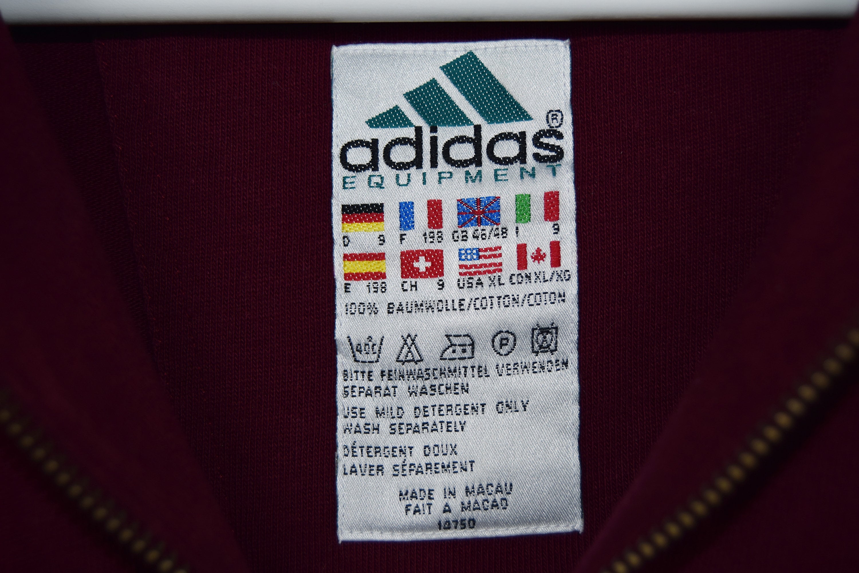 Vintage 90's Adidas Equipment Quarter- Zip Sweatshirt - Etsy