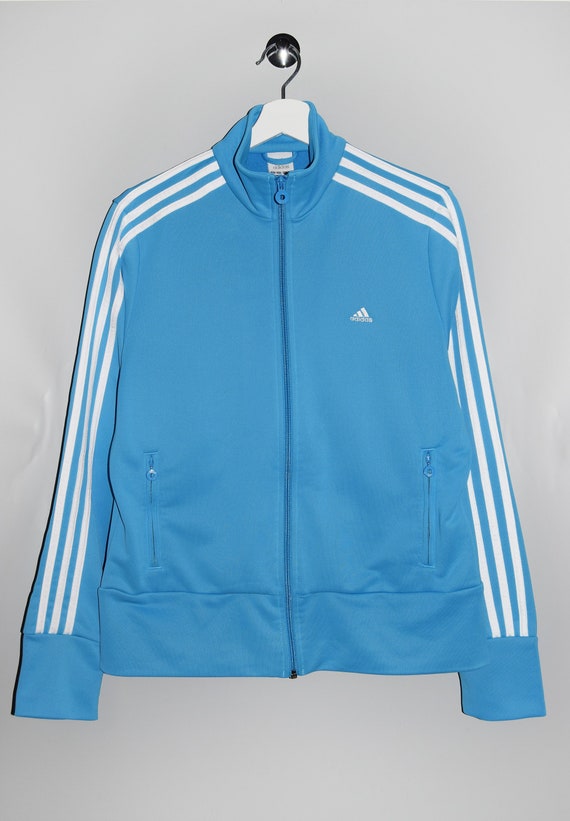 Vintage Adidas Track Top Blue Track Jacket Full Zip Sport - Etsy