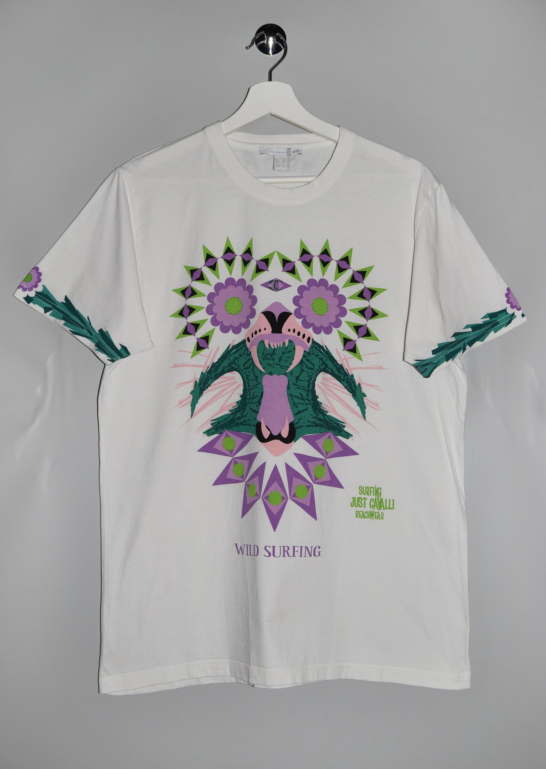 Just Cavalli Crewneck T shirt Etsy