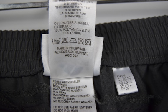 00's Adidas Nylon Pants Gray Shell - Etsy España