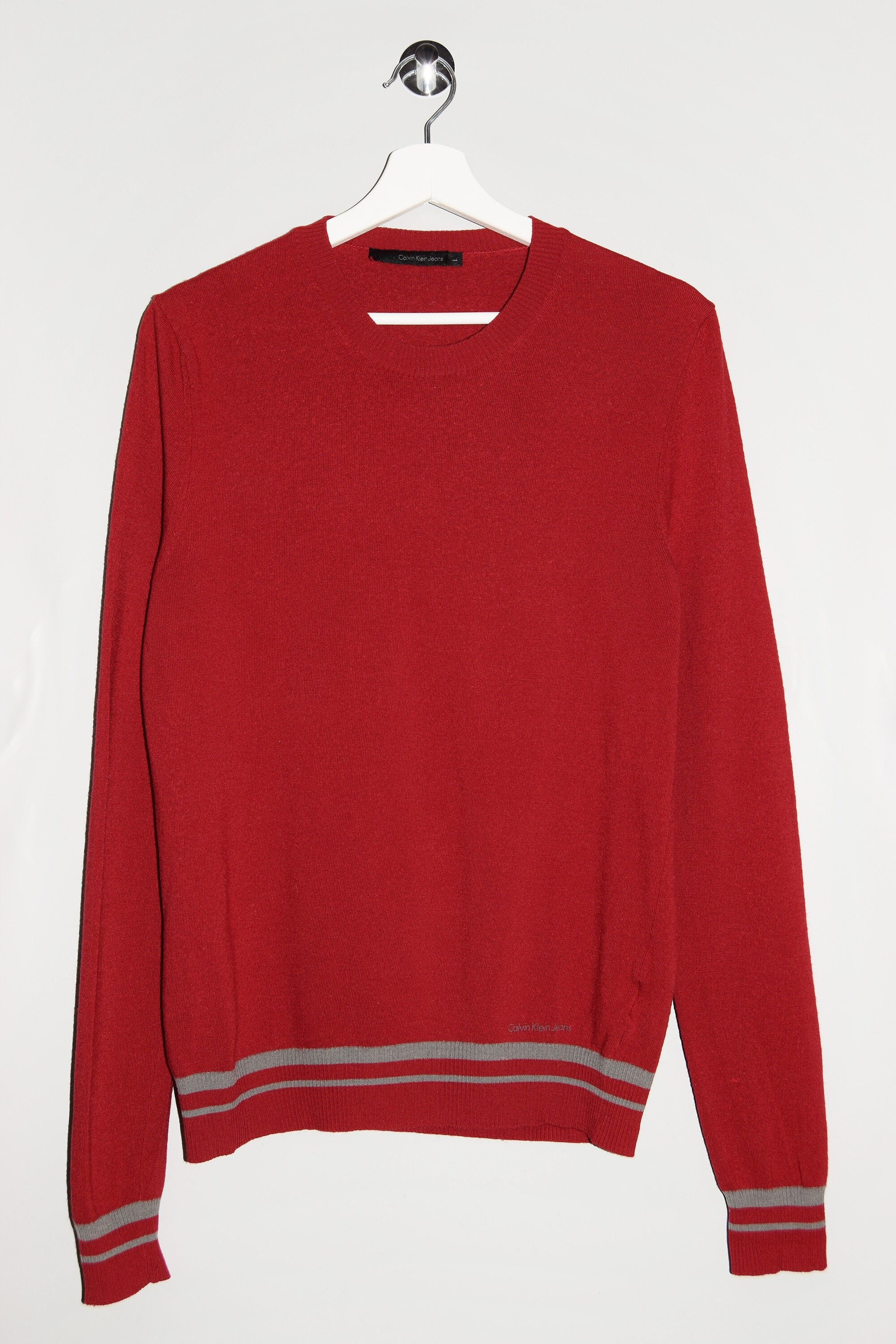 Red calvin klein sweater sale