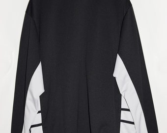 Vintage Nike Track Jacket in Black and Gray - Etsy