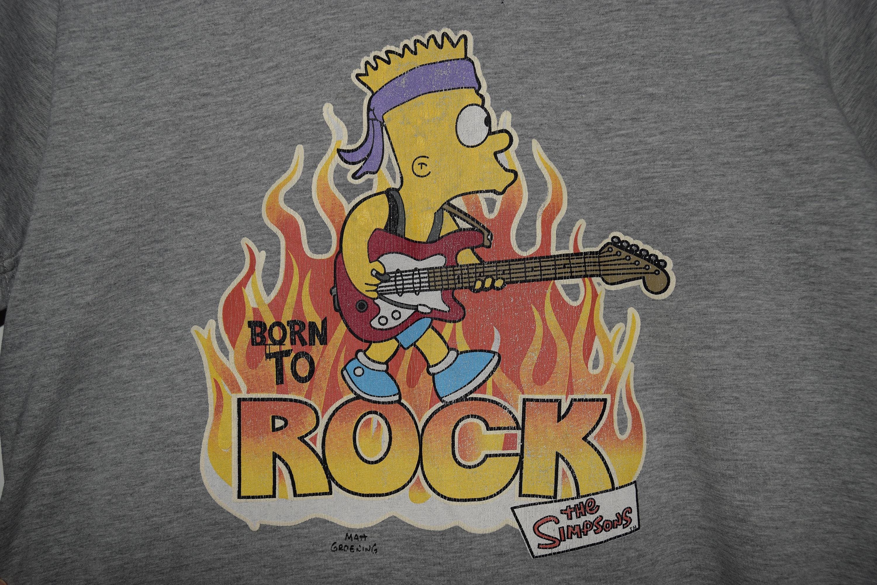 The Simpsons T-shirt | Bart Simpson Born to Rock Graphic Tee