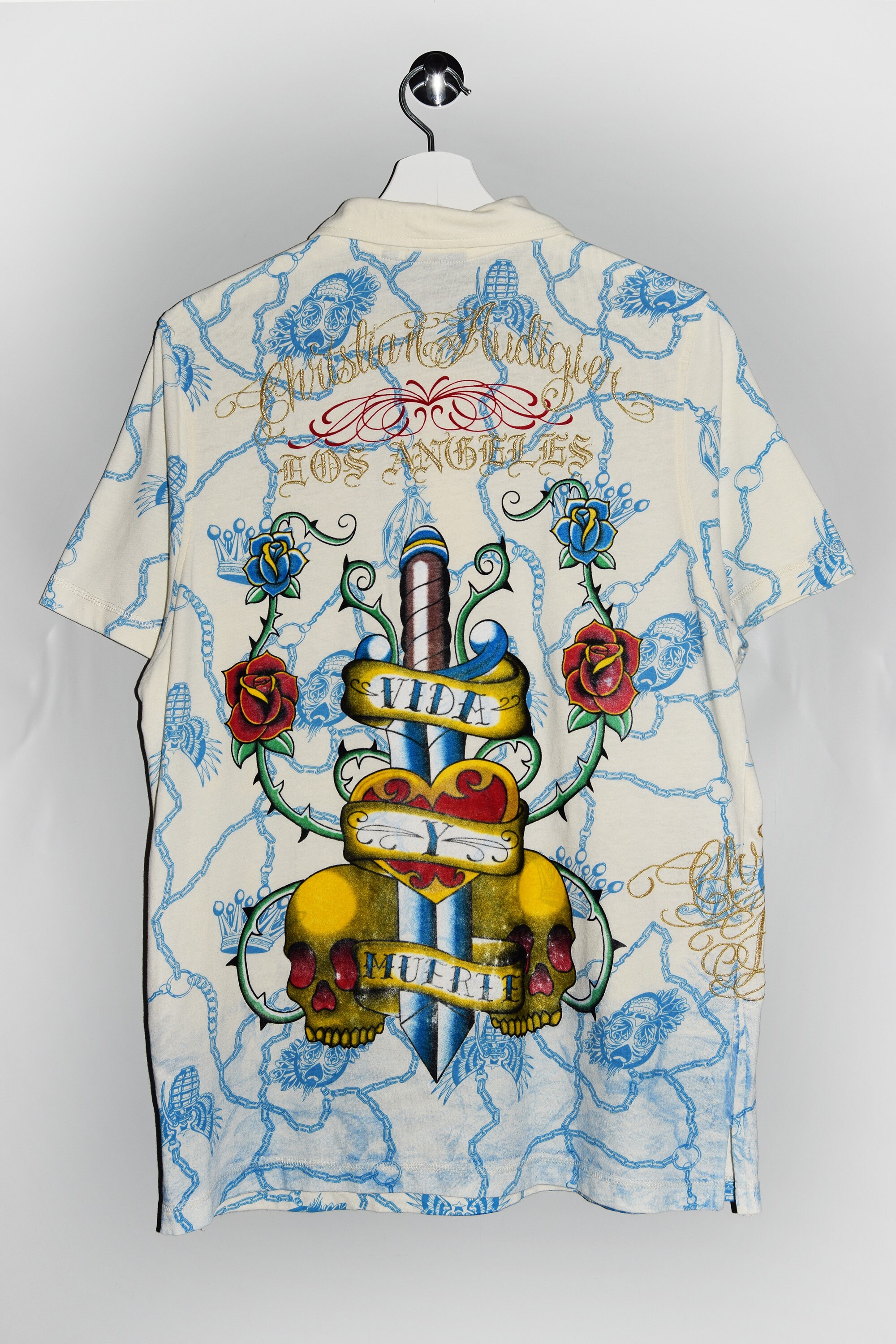 Christian Audigier Polo Shirt - Etsy Hong Kong