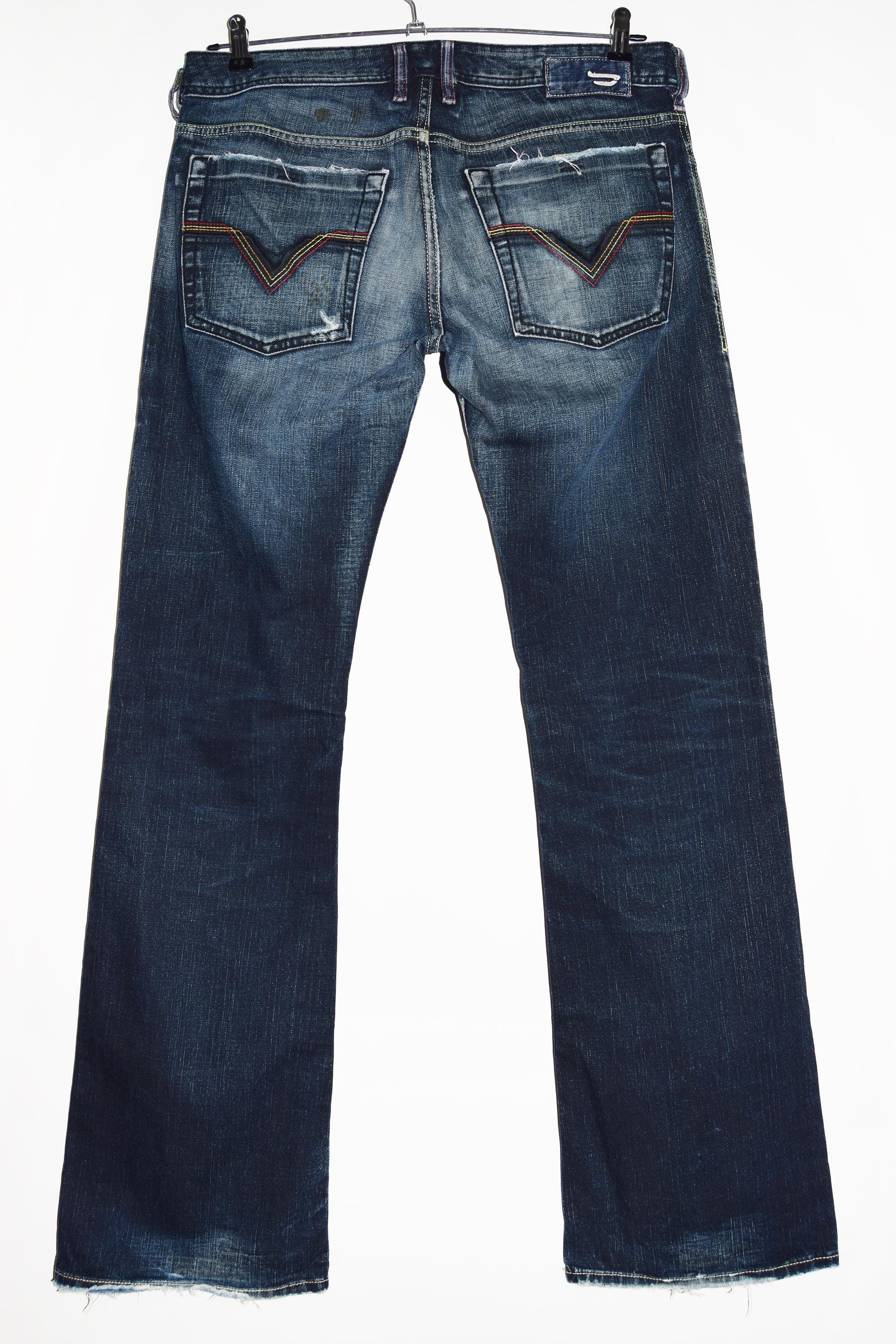Diesel Jeans - Washed Distressed Ripped Denim, Made in Italy - Etsy
