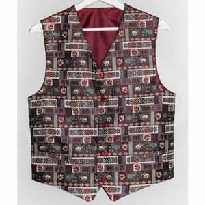 Vintage 80's 90's Embroidered Vest