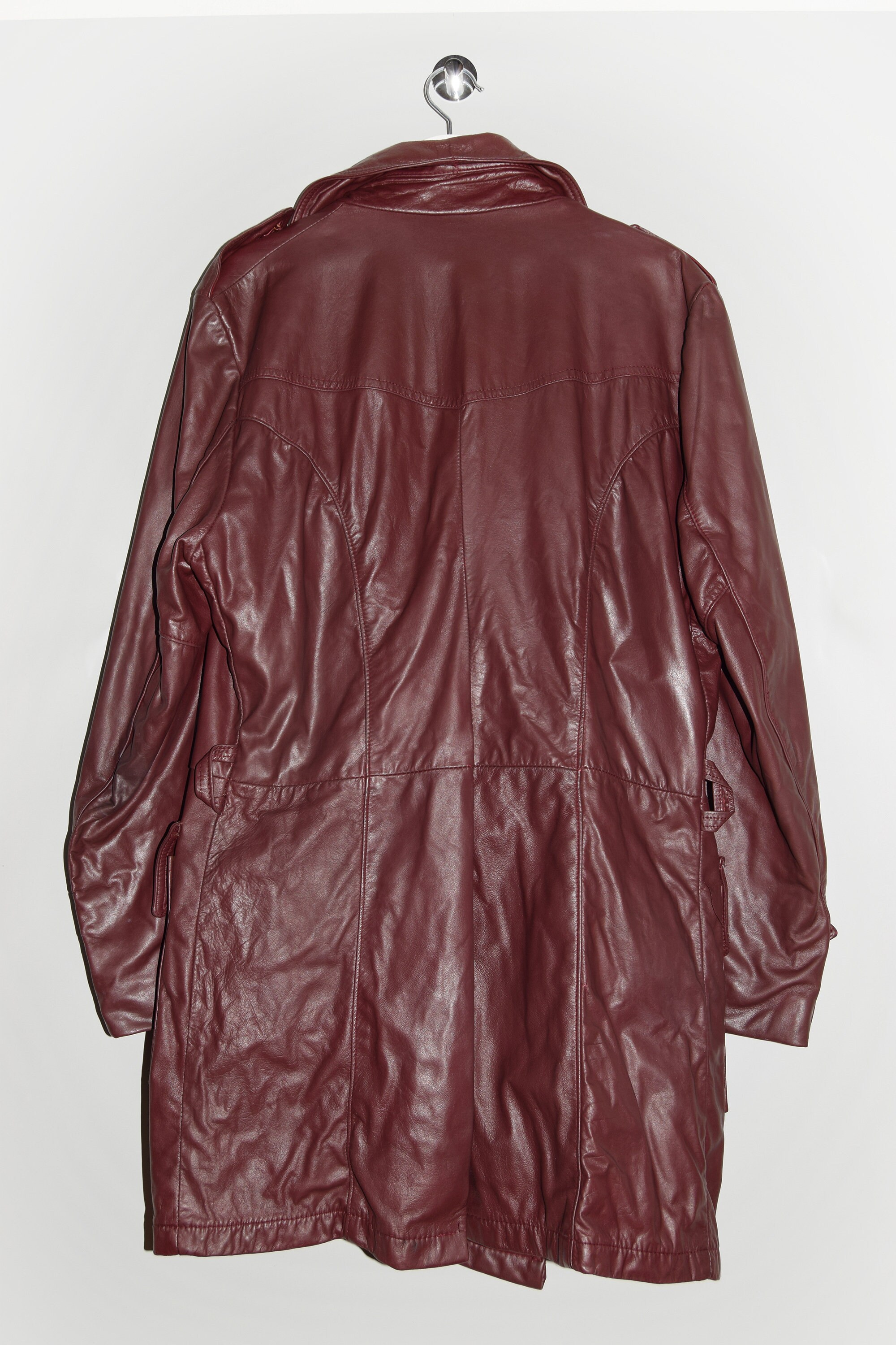 昭和レトロ1970〜1980年代頃　真紅のコート ヴィンテージ 70年代 80年代 ジノレザーズ コート / アメリカ製 - Etsy