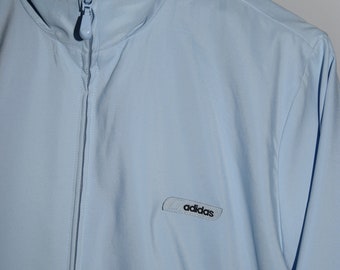 Vintage Adidas Track Top Light Blue Track Jacket Full Zip