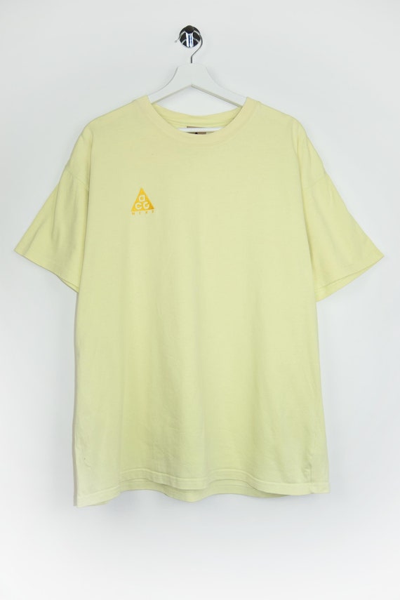 Nike acg t shirt yellow on sale