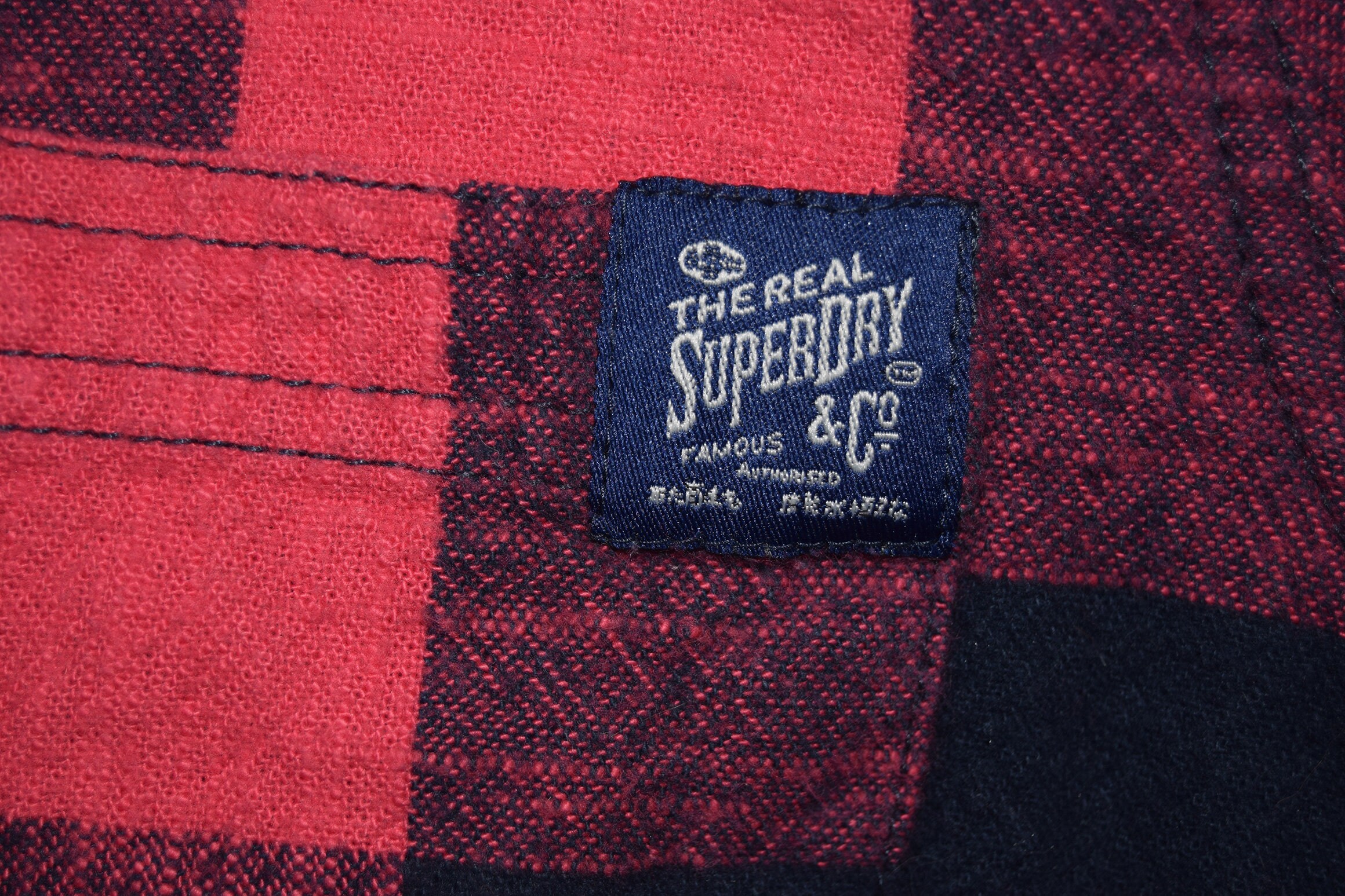 Chemise Femme Superdry à Carreaux Bleu/rouge/blanc - Taille XS - Occasion En Très Bon état