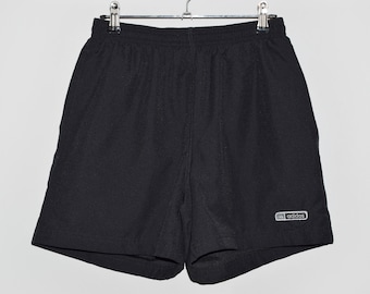 Vintage Adidas Shorts Sport Athletic Shorts Black Old school Sportswear Training Retro Streetwear