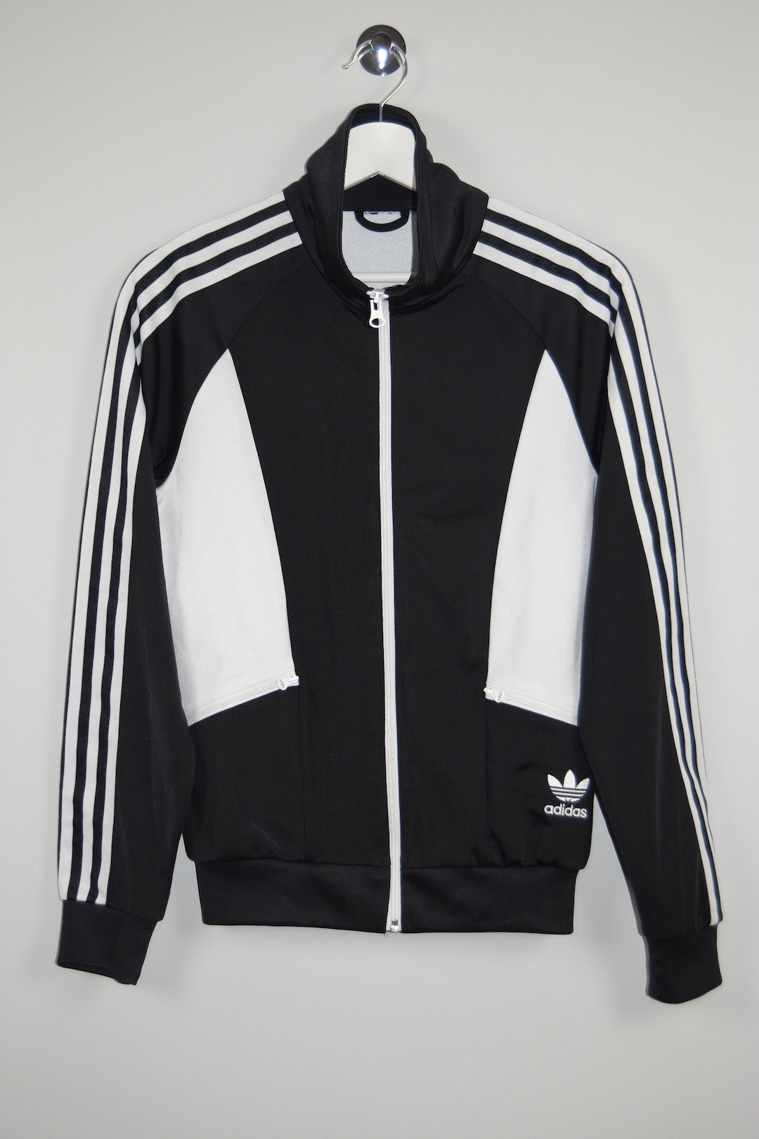 Vintage Adidas Track Jacket Full Zip Jacket 80's Style Black White Three Stripes Old School Sport Casual Sportswear Training Streetwear - Etsy Vintage Adidas Track Jacket Full Zip Jacket 80's Style Black White Three Stripes Old School Sport Casual Sportswear Training Streetwear - Etsy