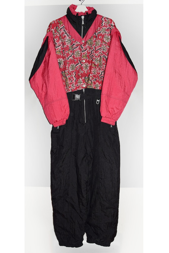 Combinaison de ski une pièce pour homme vintage des années 90 - S Nylon multicolore - Canada