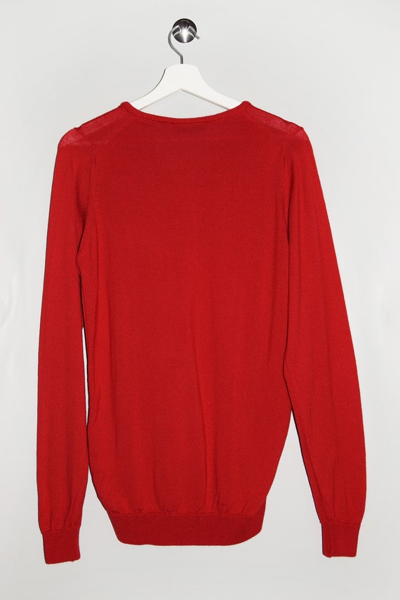 Vintage Glenmuir Omega Embroidery Merino Wool Sweater