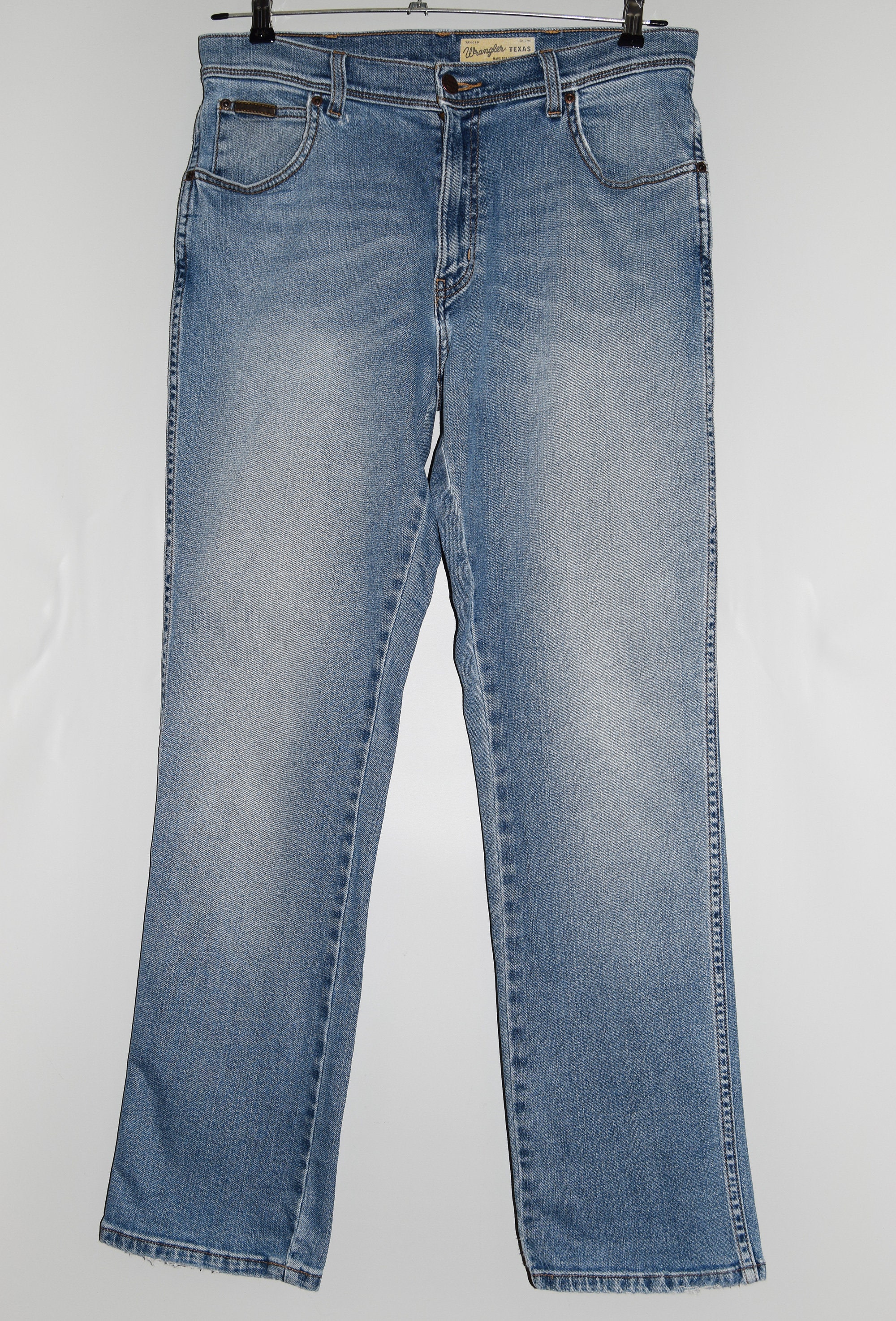 Wrangler Texas Light Blue Jeans Blue Denim Pants Straight Casual 