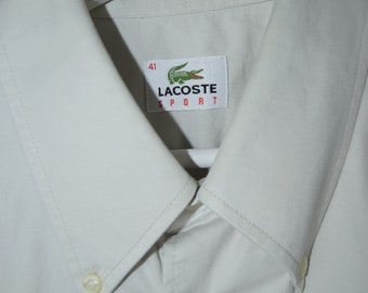 Lacoste plain cheap white shirt