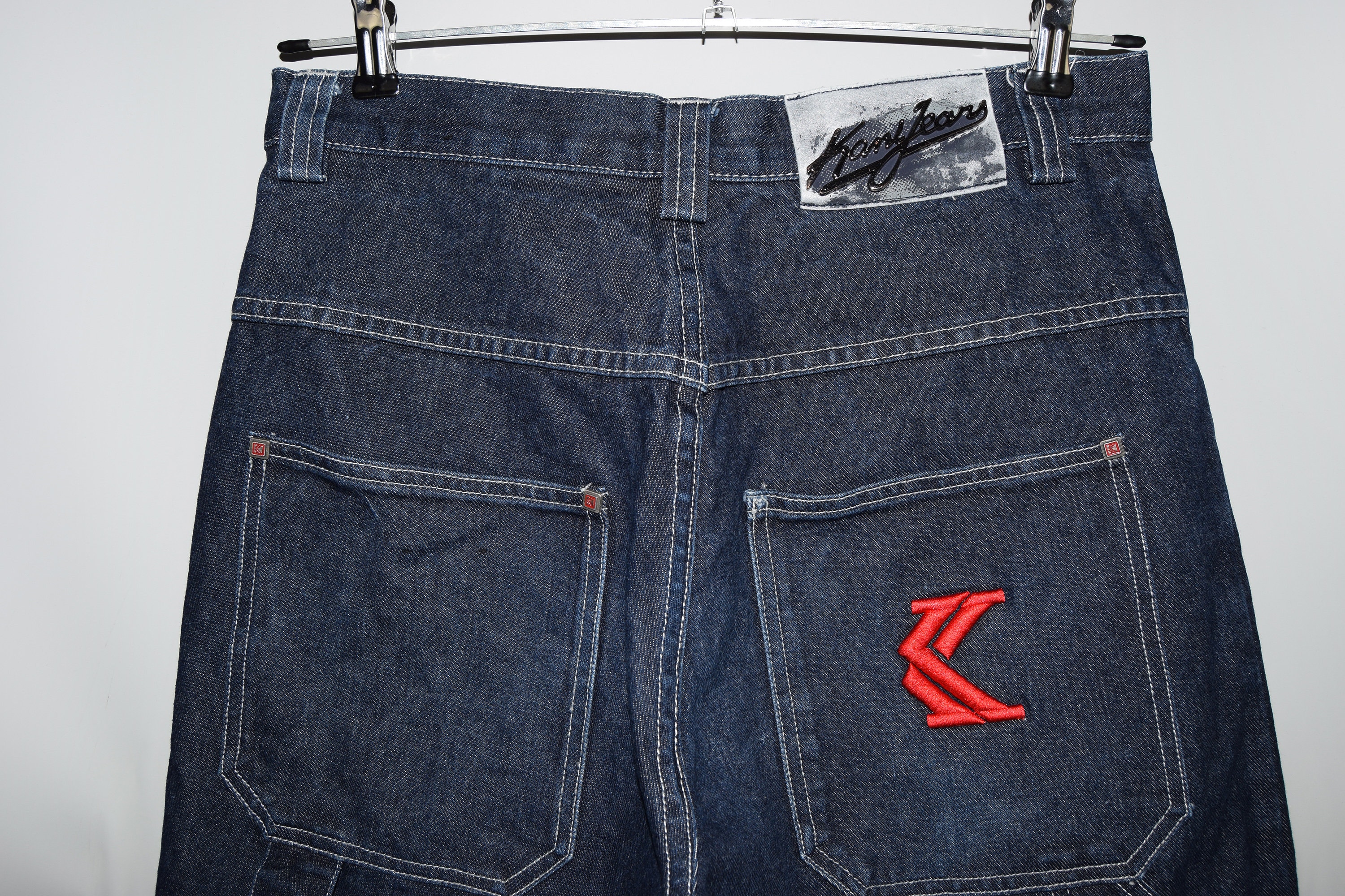 90s karl kani jeans short pants USA製 Vintage Karl Kani Denim Shorts - Etsy