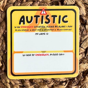 Non Speaking Autism Awareness Vinyl Car Decals | Autistic Child On Board | Autism Car Seat Medical Alert | Autism Seat Belt Cover | ASD Car