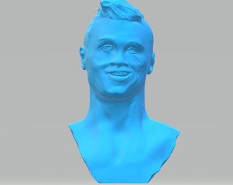 RONALDO FOOTBALL soccer bust 3d print stl siuuu