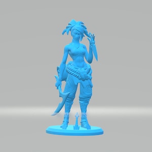AKALI LoL ARCANE 3d print stl