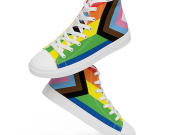 BIPOC LGBT (M) High Top Canvas Schuhe (Männer größe)