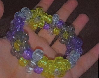 NonBinary Kandi Perlen Armband, LGBT Armband, Pride Month, Geschenk für Pride, LGBT Pride, Gender Nonconforming Geschenk, Geschenk für Enby