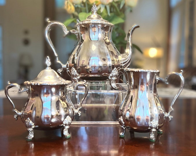 Vintage Teapot Set Silver Teapot Set countess Tea Set Etsy