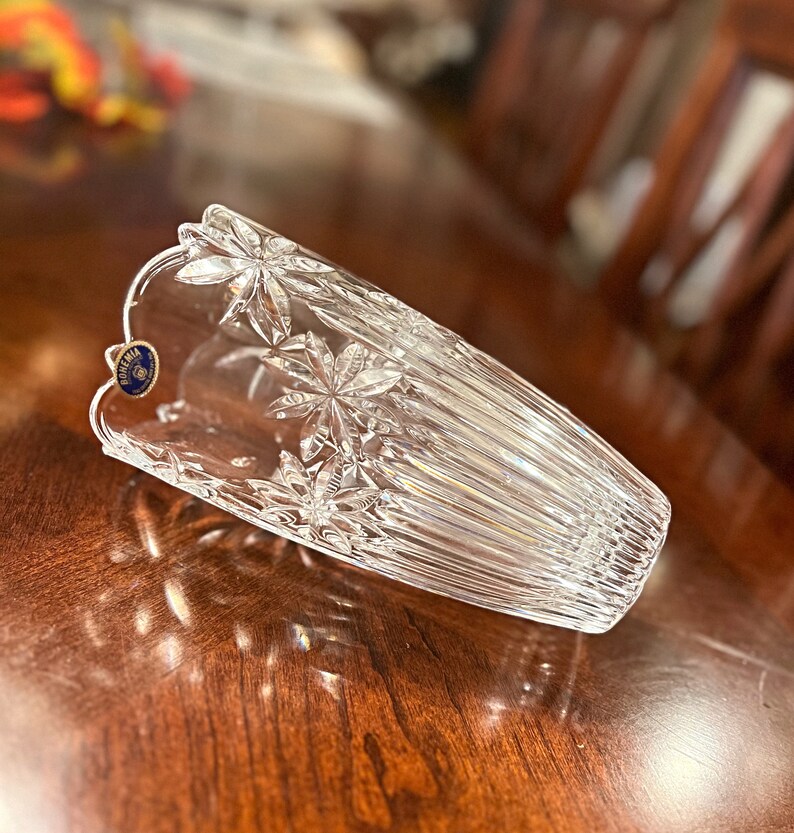 RARE Bohemia Crystal Vase Vintage Crystal Vase Exquisite Etsy