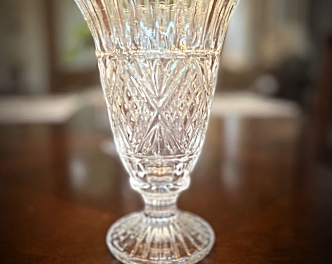 Crystal Flower Vase Dublin Collection Vase by Godinger Etsy