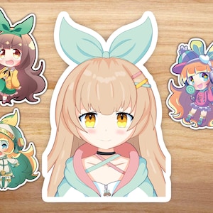 Nanahira | ななひら Die Cut Waterproof Vinyl Sticker Pack (Glossy Matte | Glossy Holographic) Classic/Force/Replay Chibi