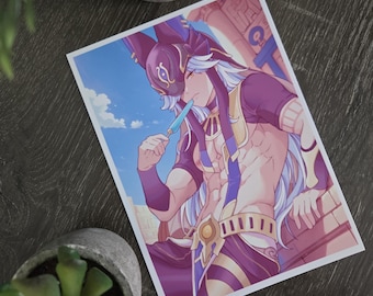 Cyno | Anime-Style Art Print (5x7)