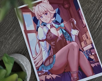 Lynette | Anime-Style Art Print (5x7)