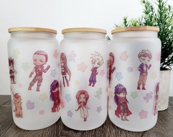 FF 7 Chibi | 16oz Frosted Libbey Can Cup