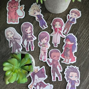 Final Fantasy 7 - Pegatinas Chibi