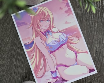 Beach Escoffier  | Anime-Style Art Print (5x7)
