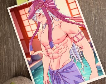 Bathhouse Cyno | Anime-Style Art Print (5x7)