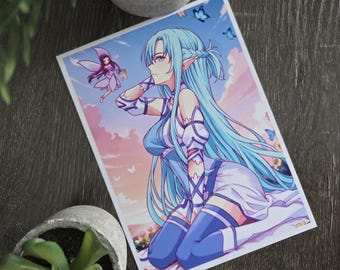 Asuna | Anime-Style Art Print (5x7)