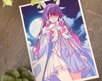 Columbina | Anime-Style Art Print (5x7)