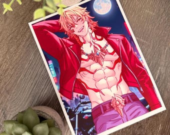 Biker Mydei | Anime-Style Art Print (5x7)