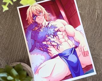 Bathhouse Dainsleif | Anime-Style Art Print (5x7)