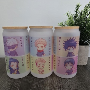 Jujutsu Kaisen - Chibi 16oz Glass Tumbler