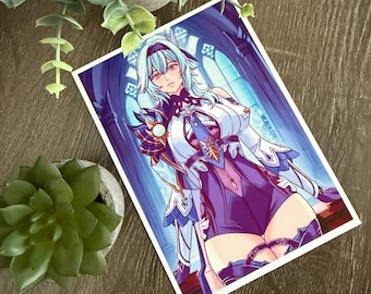 Eula | Anime-Style Art Print (5x7)