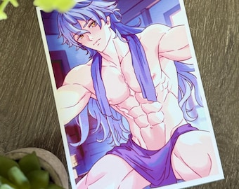 Bathhouse Flins | Anime-Style Art Print (5x7)